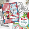 Gnome Tis the Season Christmas stamp bundle – 3 clear stamp sets for card making, crafts and scrapbooking.