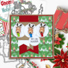 Gnome Tis the Season Christmas stamp bundle – 3 clear stamp sets for card making, crafts and scrapbooking.