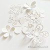 Pretty Flower Flourish card making crafting cutter die set