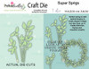Super Sprigs botanical leaf die - Craft card making die