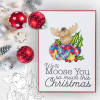 Elvis Wesley Christmas Moose - Limited Edition printable USB collection for card making and crafts, cute printable stamps, clipart printable planner sticker