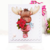 Elvis Wesley Christmas Moose - Limited Edition printable USB collection for card making and crafts, cute printable stamps, clipart printable planner sticker