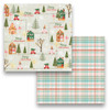 Cozy Christmas Paper Pack – 32 Double-Sided Sheets for Card Making & Scrapbooking.