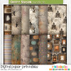 Creepy Autumn Halloween papers 5b - digital printable papers Halloween Fall - Card Making, Scrapbooking, Junk Journal, svg, stickers