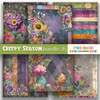 Creepy Autumn Halloween papers 2b - digital printable papers Halloween Fall - Card Making, Scrapbooking, Junk Journal, svg, stickers