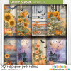 Creepy Autumn Halloween papers 2a - digital printable papers Halloween Fall - Card Making, Scrapbooking, Junk Journal, svg, stickers