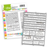 Strip Sentiment A5/6 x 8" Panel Stamp - Photopolymer Stamp Set for Craft, Card Making & Scrapbooking.