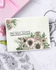 Just a Little Note Clear Stamp Set – Floral Typewriter Stamp for Card Making and Crafts.