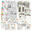 Bright & Beautiful Ultimate big bundle - craft, card making scrapbook stamps, cutting dies and stencils
