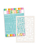 Block it stencil A5/6 x 8" - Card making craft supplies, scrapbooking