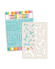 Bones stencil A5/6 x 8" - Card making craft supplies, scrapbooking