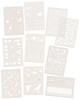 Bumper Stencil bundle x 10 A5 stencils A5/6 x 8" - Card making craft supplies, scrapbooking