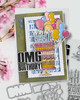 OMG Birthday Matchables Stamps & Outline dies bundle A6/4x6" - Card making, craft supplies, scrapbooking