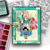 One of a Kind bundle - Clear Stamps and Stencils for mixed media card making craft