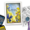 One of a Kind bundle - Clear Stamps and Stencils for mixed media card making craft