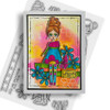 One of a Kind bundle - Clear Stamps and Stencils for mixed media card making craft