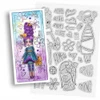 One of a Kind bundle - Clear Stamps and Stencils for mixed media card making craft