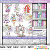 Serenity Fairy Joyful - Digital Crafts, digital Stamp card making printable downloads.