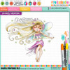 Serenity Fairy Butterfly - Digital Crafts, digital Stamp card making printable downloads.