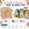 Create & Decorate MDF Blanks No.1 – 22 Piece MDF Crafting & Mixed Media Kit