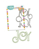 Elegant Christmas word & Date sentiments die bundle - 6 large cutting dies for crafts, card making scrapbooking