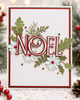 Elegant Christmas word & Date sentiments die bundle - 6 large cutting dies for crafts, card making scrapbooking