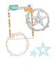 Sparkling Wreath and Stars Craft Cutting Dies for crafts, card making scrapbooking