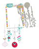 Sparkling Delicate baubles - 4 dies - Craft Cutting Dies for crafts, card making scrapbooking.