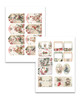 Sparkling Christmas 50 sheets paper & topper pack A5 for crafts, card making scrapbooking | Double-Sided Festive Papers |