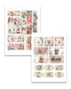 Sparkling Christmas 50 sheets paper & topper pack A5 for crafts, card making scrapbooking | Double-Sided Festive Papers |