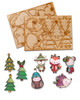 Critters/animals Create & Decorate MDF Ornament Kit | Layered MDF Bauble Decorations