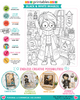 Wizard Magic little Dude - printable Digital Stamp & clipart craft Download for Card Making Scrapbooking Junk Journals , coloring book, Stickers. exams study school graduation.