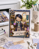 Wizard Magic little Dude - printable Digital Stamp & clipart craft Download for Card Making Scrapbooking Junk Journals , coloring book, Stickers. exams study school graduation.