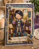 Wizard Magic little Dude - printable Digital Stamp & clipart craft Download for Card Making Scrapbooking Junk Journals , coloring book, Stickers. exams study school graduation.