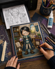 Wizard Magic little Dude - printable colour clipart craft Download for Card Making Scrapbooking Junk Journals , coloring book, Stickers.