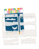 Clever Cloudy Moon layering stencils/masks A5/6 x 8" (new) - craft, card making, scrapbooking stencil.