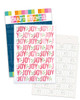 Joy Text stencil A5/6 x 8" (new) - craft, card making, scrapbooking stencil.