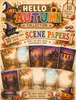 Hello Autumn Big Kahuna printable craft bundle with over 300 cute woodland animal elements including 18 black and white digital stamps, 18 pre-coloured clipart images, SVG files, 110+ patterned papers, 10 scenes, toppers and over 160 greetings for Autumn, Fall and Halloween crafts.