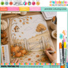 12 Autumn & Halloween Colouring Page Scenes Bundle – Fall Printable Colouring Pages for Card Making & Crafts for Card Making & Paper Crafts