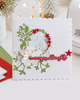 Leafy flourish circle wreath die - craft card making die