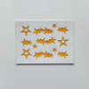 Merry and Bright Christmas greeting craft cutting dies with layered script sentiment and star border for card making