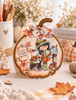 Happy Mail Autumn/Fall Winnie cute girl drawing with mail box, cat and dog, black and white digital stamp for card making craft, coloring, junk journal images, digi scrapbooking and planner printables – digitale Stempel, digitale stempels