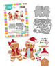 Oh Snap Gingerbread craft dies- cutting dies for card making and crafts, junk journaling, planner crafts, scrapbooking.

Who doesn't love gingerbread at Christmas?!

This die set has 2 gingerbread people complete with different hats, scarves, buttons and bows to dress them up! SO adorable! There are intricate dies for the icing decorations, a rolling pin, gingerbread house, candy cane, holly and sweets too - you'll have so much fun with this die set!

The best part is we tried to make all the colour co-ordinated pieces connected together to make your die cutting much faster and easier! It's adorable!