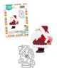 Ho Ho Secret Santa craft dies- cutting dies for card making and crafts, junk journaling, planner crafts, scrapbooking.

Here comes Santa! Measuring approx 8.5cm/3.75" tall this chunky Santa is so cute!

Complete with all the layered die cuts you need to make him look authentic, you can dress hum up and he even has a little gift to give too. Hes the perfect size for cards, tags and any other craft project and woul dlook adorable hung as a Bauble on the tree!

The best part is all the pieces are connected to make die cutting much faster and easier!