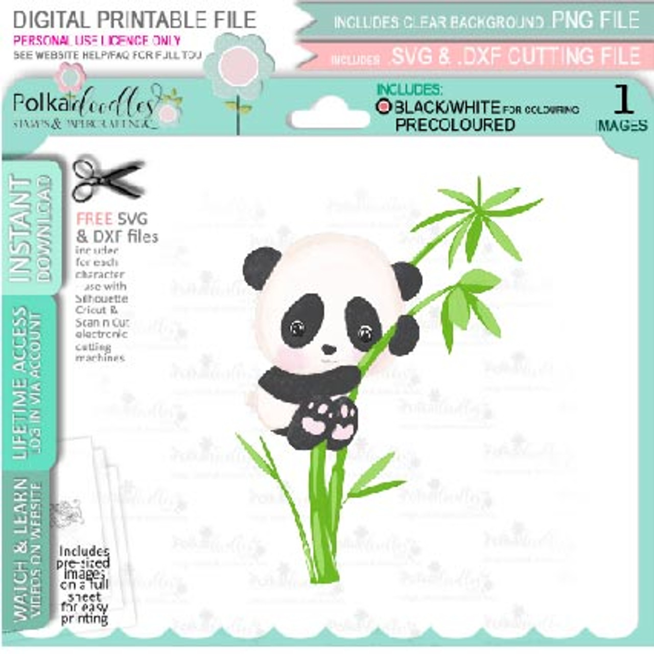 Climbing bamboo tree - Noodle Panda bear PRECOLOURED Cute printable digi stamp clipart with SVG outlines for card making, crafting, printable planner sticker - Polkadoodles card making craft scrapbooking stamps and digital climbing-bamboo-tree-noodle-panda-bear-precoloured-cute-printable-digi-stamp-clipart-with-svg-outlines-for-card-making-crafting-printable-planner-sticker-polkadoodles-card-making-craft-scrapbooking-stamps-and-digital