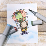 Flying High - coloring with Copic Markers