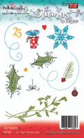 Holly Flourish Stamp Set - 13 Clear Stamps
