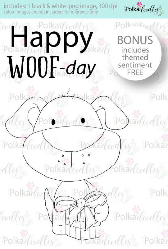 Be A Fluffy Unicorn -Too Cute craft digi download - Polkadoodles Ltd