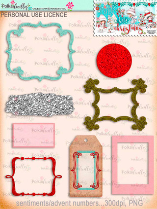 Christmas Joy - Digiscrap DOWNLOAD bundle - digital printables ...