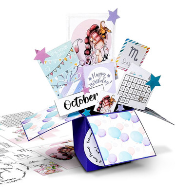 Zodiac Die Cut Topper and paper crafting kit - 24 sheets